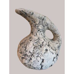 Vintage Stan Langtwait Sculpted Clay Mt St Helen's Volcanic Ash Pottery Bud Vase